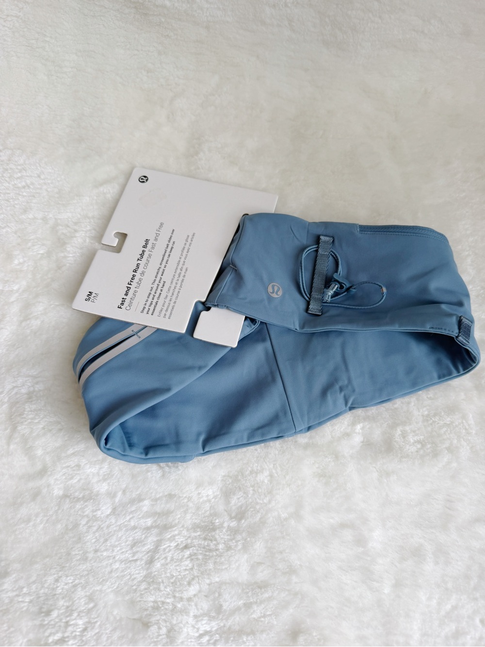 Lululemon Fast Free Run Tube Belt Blue Size S/M NWT